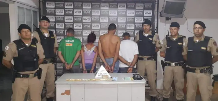 Quatro pessoas são presas em Abaeté por tráfico