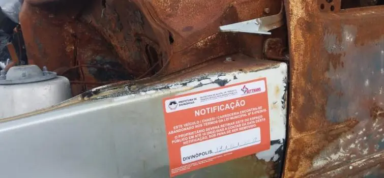 Fiscalização de veículos abandonados tem início