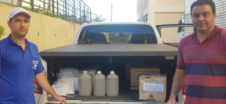 UFSJ doa 100 litros de álcool em gel para Secretaria de Saúde de Divinópolis