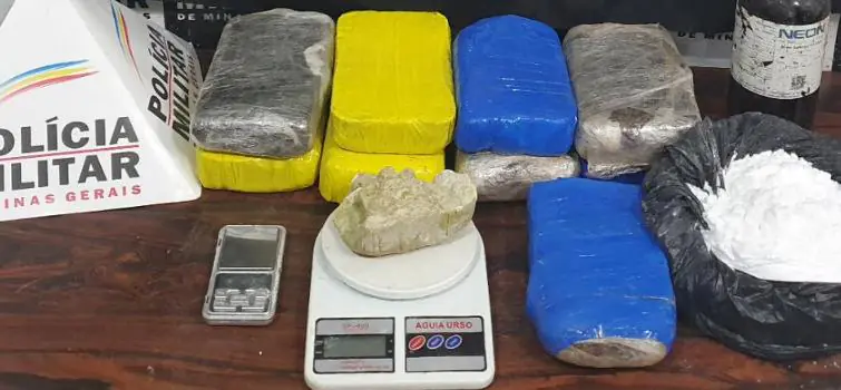 PM apreende 11 quilos de drogas em Divinópolis