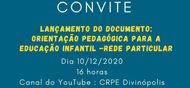 Secretaria Municipal de Educação lança documento com orientações pedagógicas para o ensino infantil na rede particular