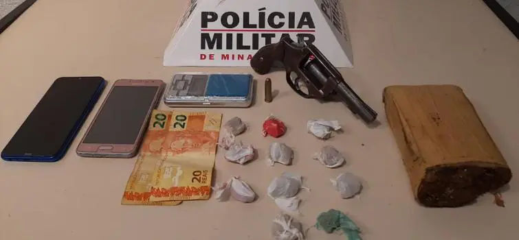 PM prende jovem suspeito de tráfico de drogas no bairro Jardim Candidés