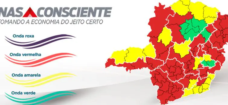 Dez macrorregiões permanecem na onda vermelha do Minas Consciente
