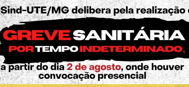 Sind-UTE anuncia greve sanitária por tempo indeterminado nas escolas estaduais