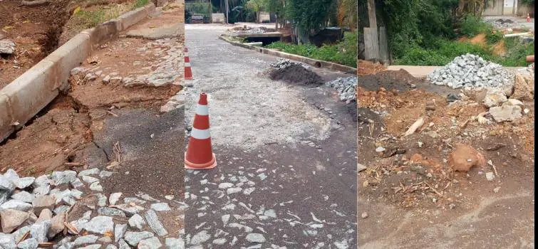 Divinopolitanos reclamam de obras inacabadas da Copasa