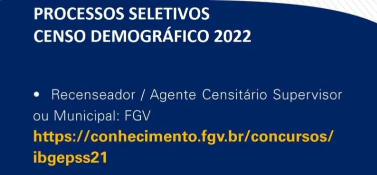 IBGE contratará 233 pessoas em Divinópolis