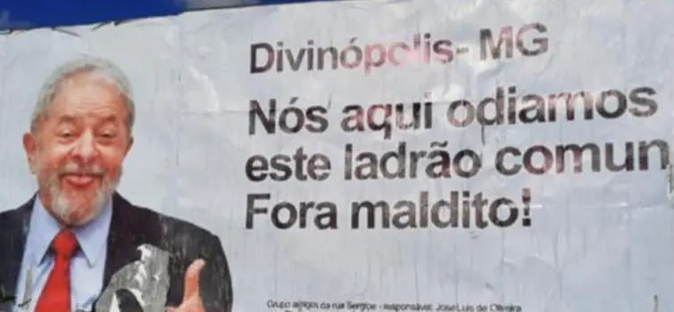 Diretório do PT comenta processo de outdoor contra Lula: Fica como alerta