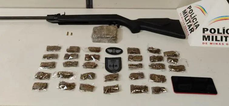 PM apreende grande quantidade de drogas no bairro Porto Velho
