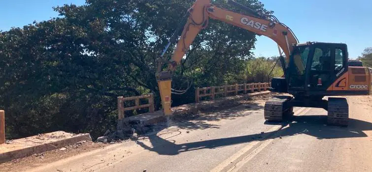DER-MG inicia obra de ponte sobre o rio Jacaré, entre Lagoa da Prata e Moema