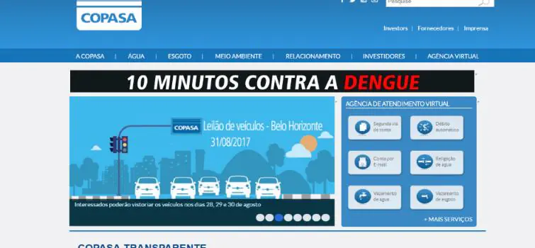Copasa realiza leilão de 90 veículos em BH
