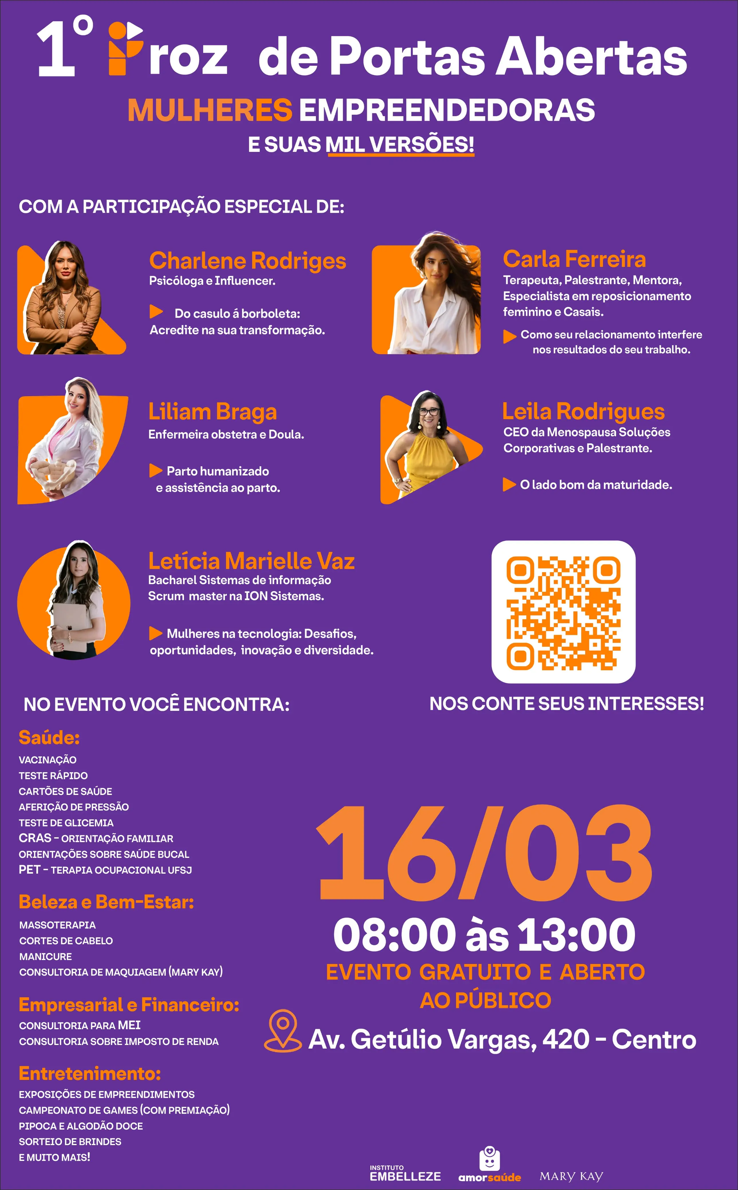 Sábado vai ser de muitas atividades para as mulheres