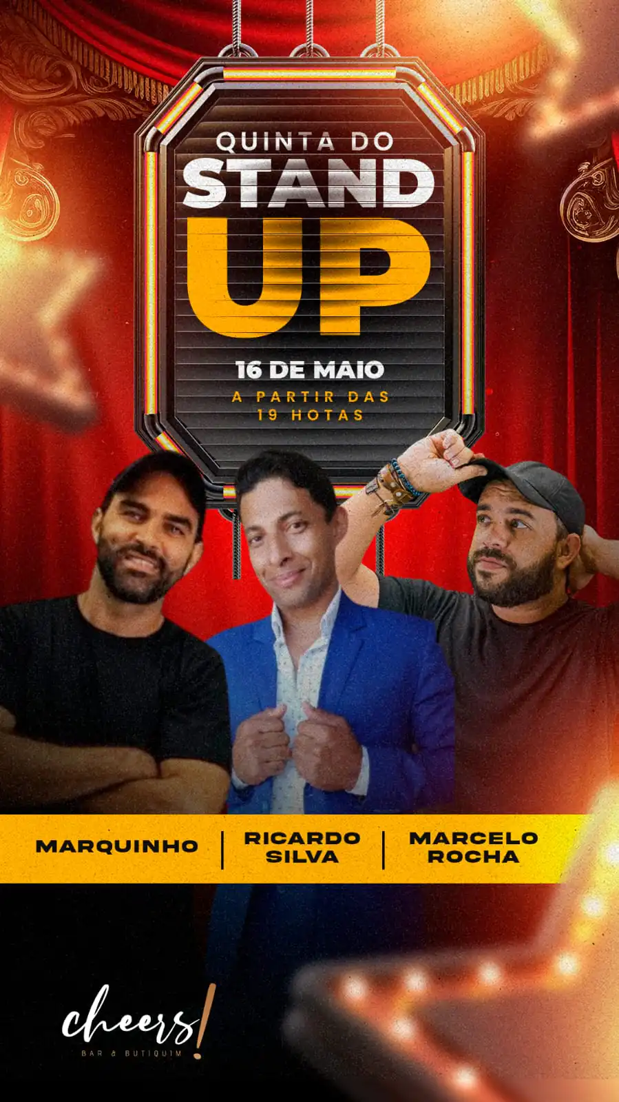 Hoje é dia de stand-up comedy 