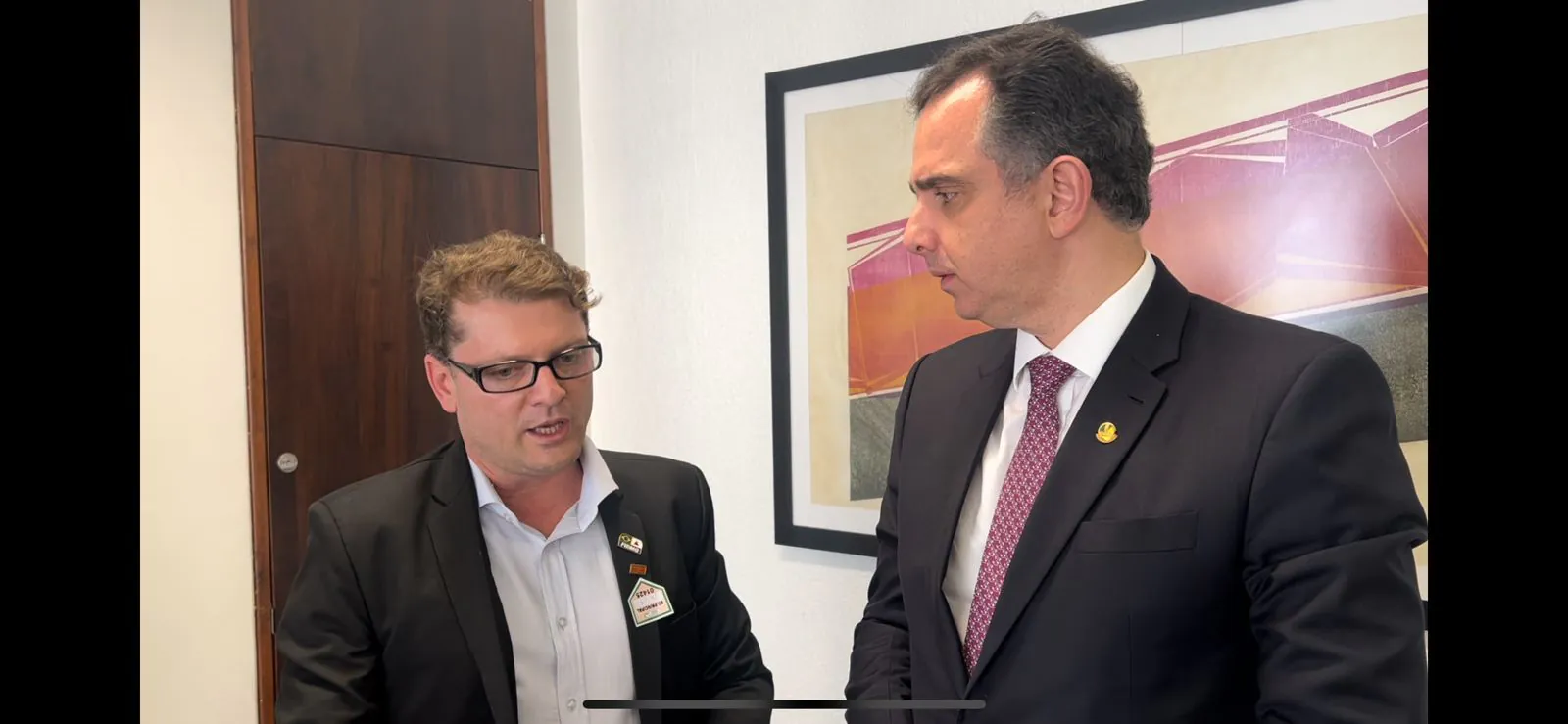 Encontro entre presidentes do Sindijori e do Senado reforça defesa da democracia