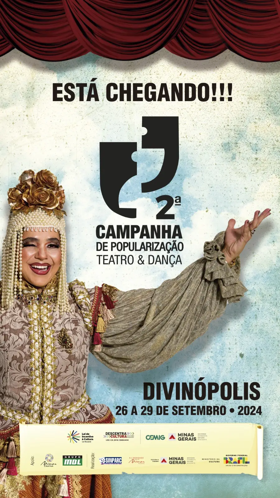 Divinópolis recebe pelo 2º ano a Campanha de Popularização do Teatro e da Dança