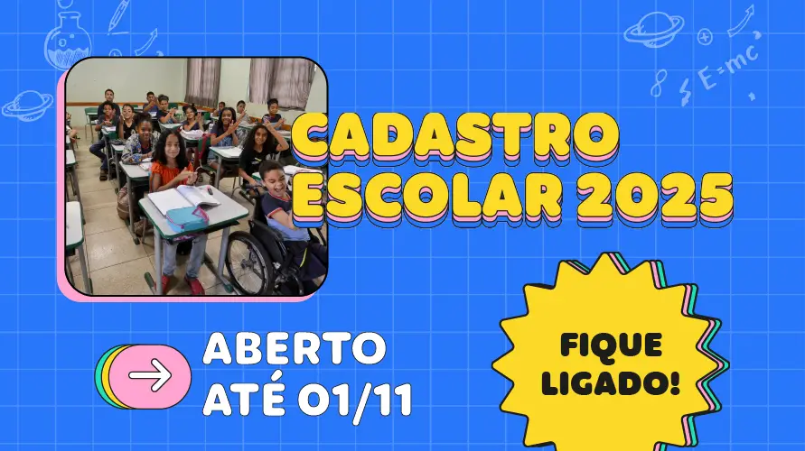 Cadastro escolar para rede estadual termina na sexta