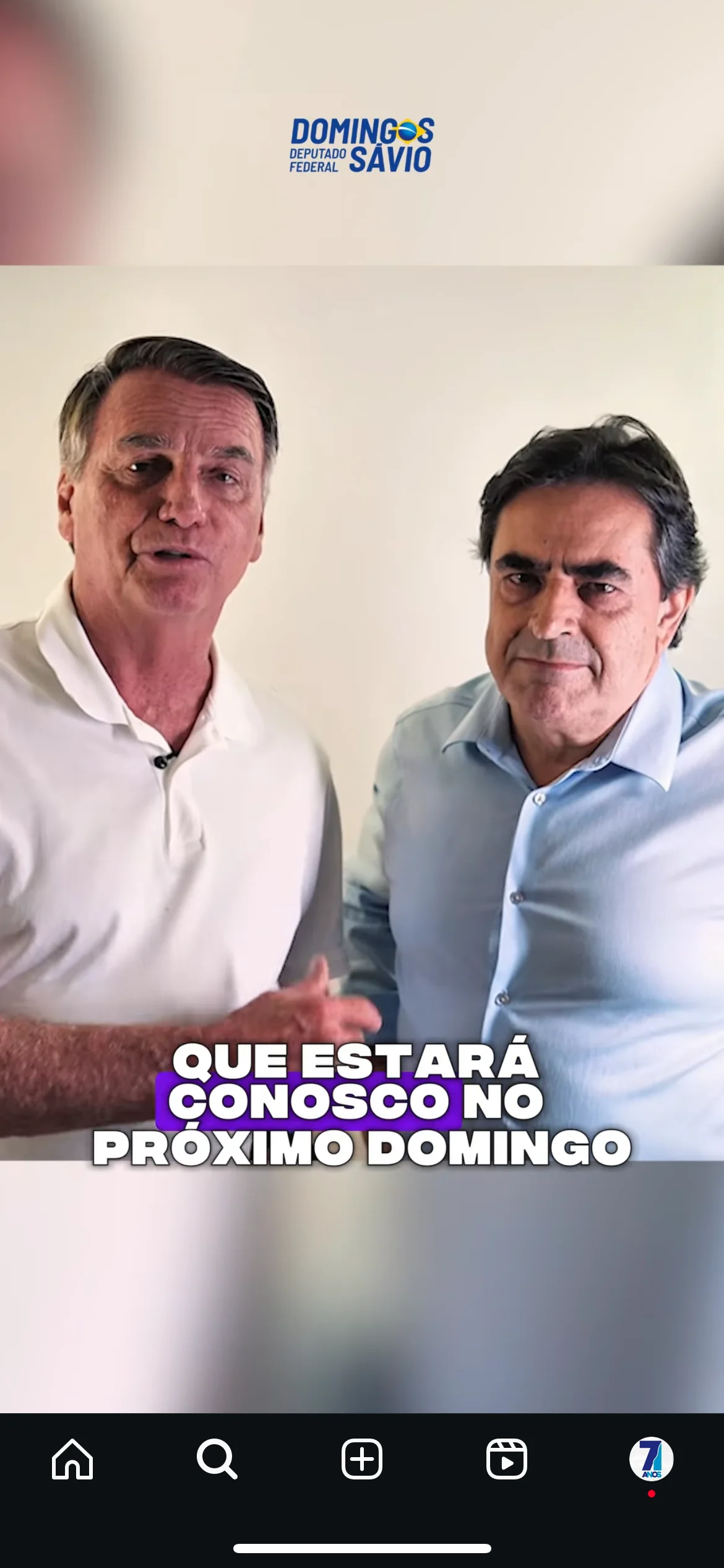 Domingos confirma participação em ato de Bolsonaro na Paulista