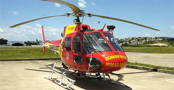 Bebê de 48 dias de Pará de Minas é levado de helicóptero para hospital no Sul de Minas
