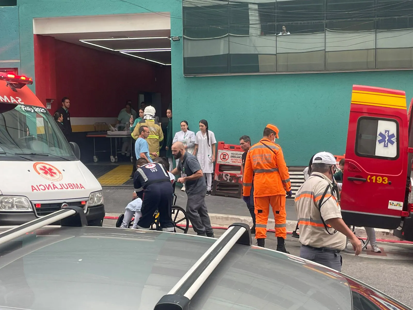 Corpo de Bombeiros realiza simulado de evacuação no Hospital São Judas Tadeu
