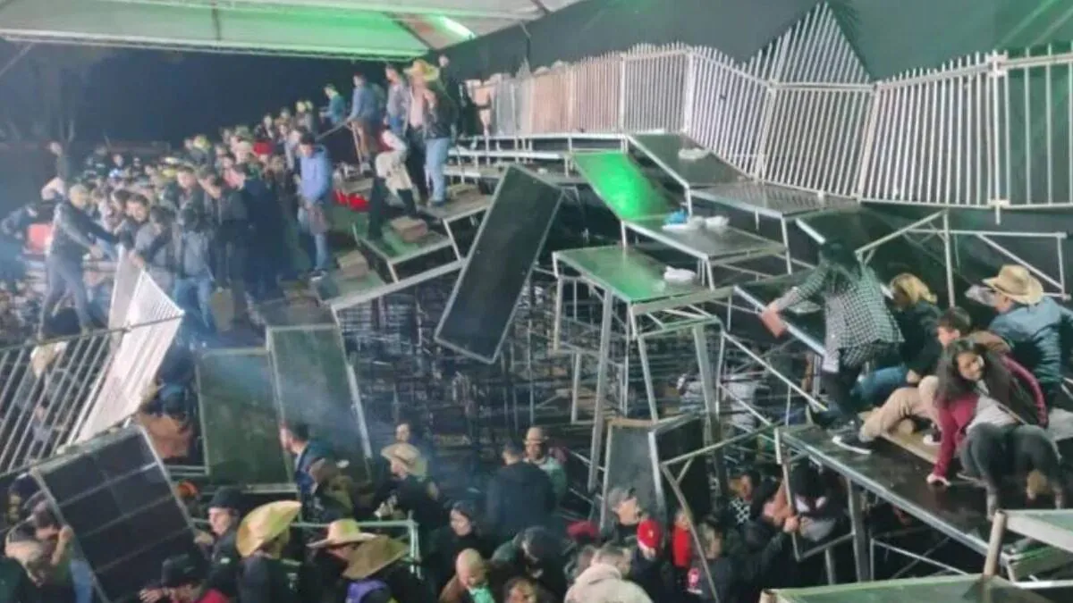 Arquibancada desaba antes de show da dupla Gian e Giovani e deixa dezenas de feridos em São Paulo