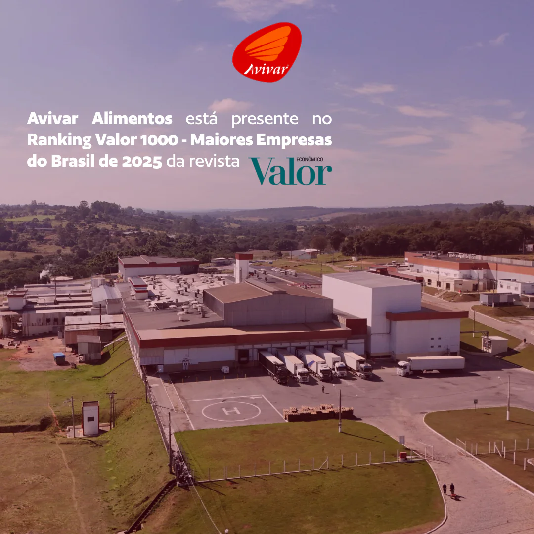 Avivar Alimentos avança no 'Ranking Valor 1000 Maiores do Brasil'