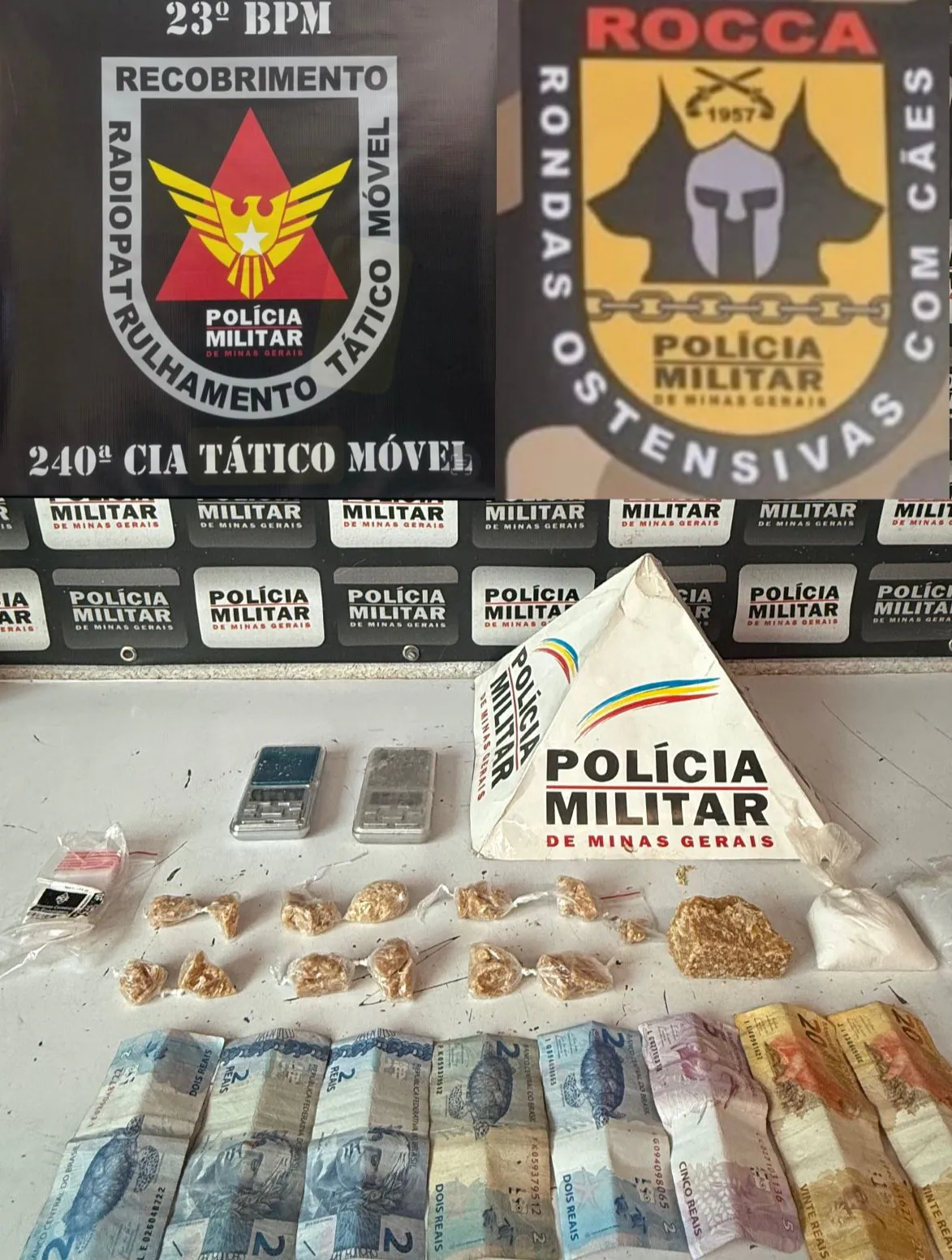 PM prende homem por tráfico de drogas no Jardim Candidés após ação com cão de faro