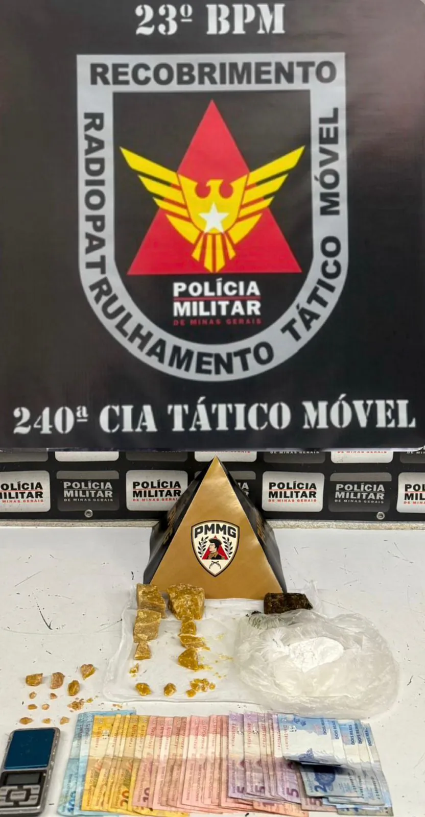 Dupla é presa por tráfico de drogas durante operação no bairro Porto Velho em Divinópolis