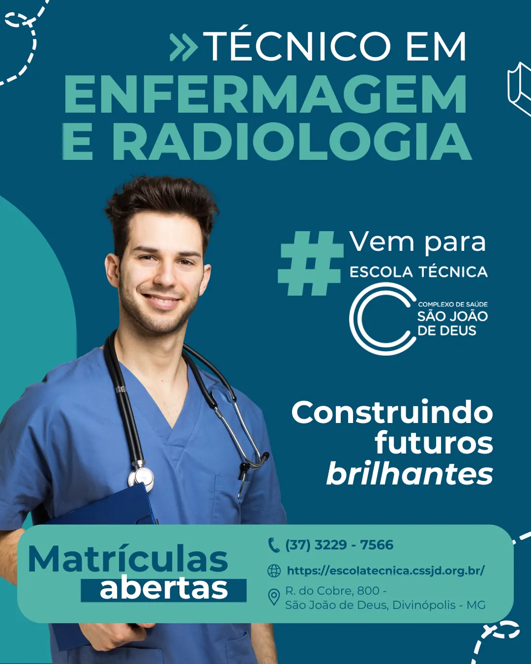 Escola Técnica São João de Deus abre matrículas para os cursos técnicos em enfermagem e radiologia