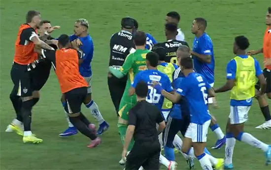 TJD define punição para jogadores envolvidos em briga na final do Mineiro