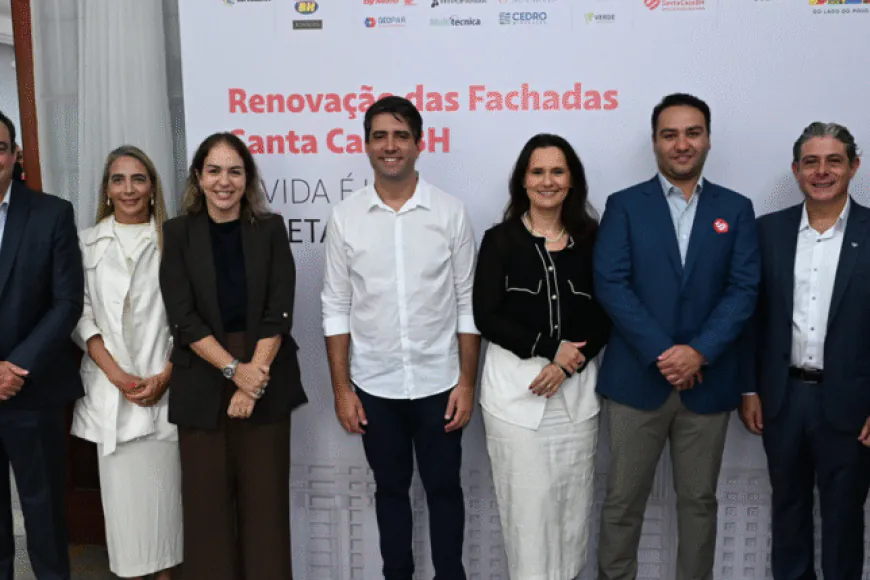 FIEMG participa de apresentação da restauração da fachada da Santa Casa BH e anuncia novos investimentos para a instituição 