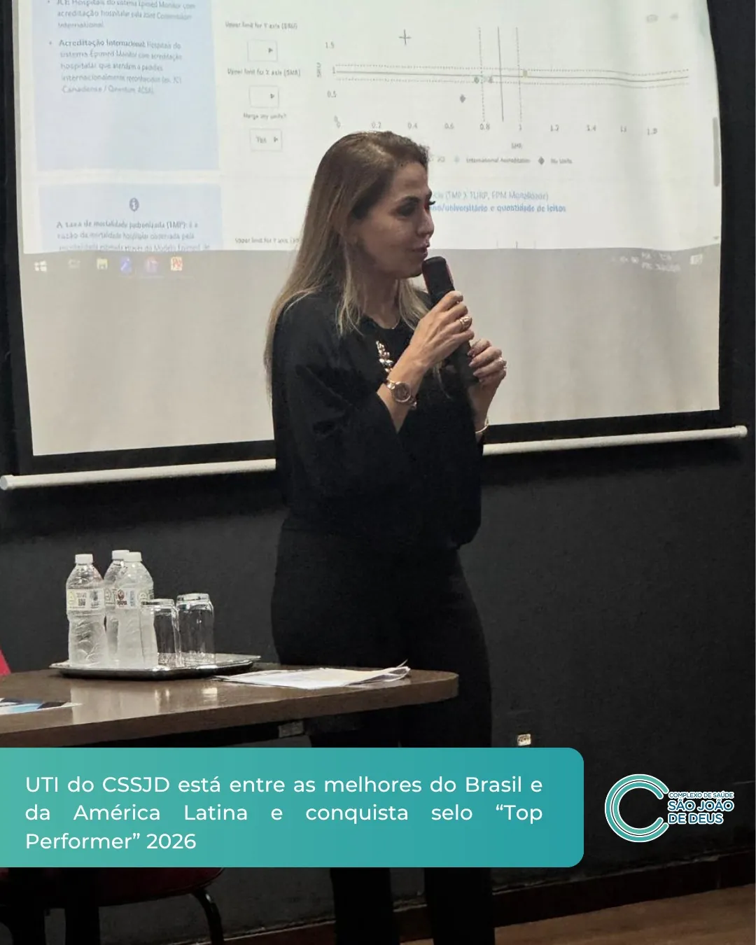 UTI do CSSJD está entre as melhores do Brasil e da América Latina e conquista selo 'Top Performer' 2026