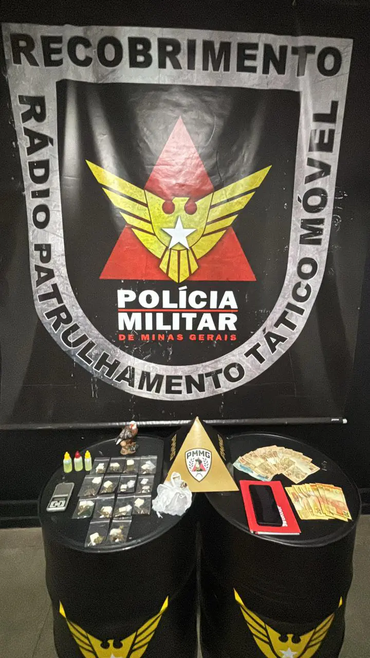 Homem é preso por tráfico de drogas no bairro Santanense em Itaúna