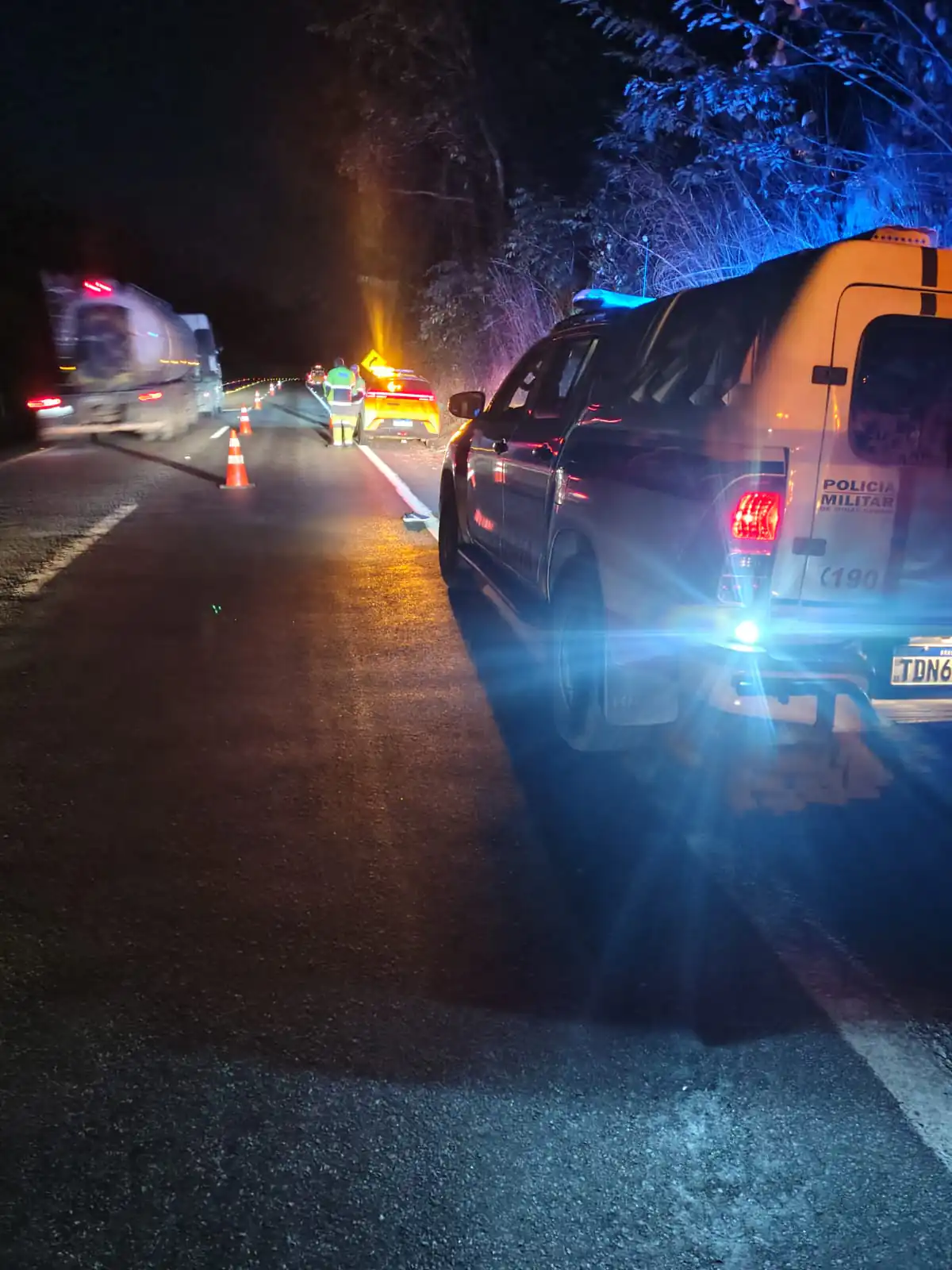 Homem morre após ser atropelado na MG-050, em Carmo do Cajuru