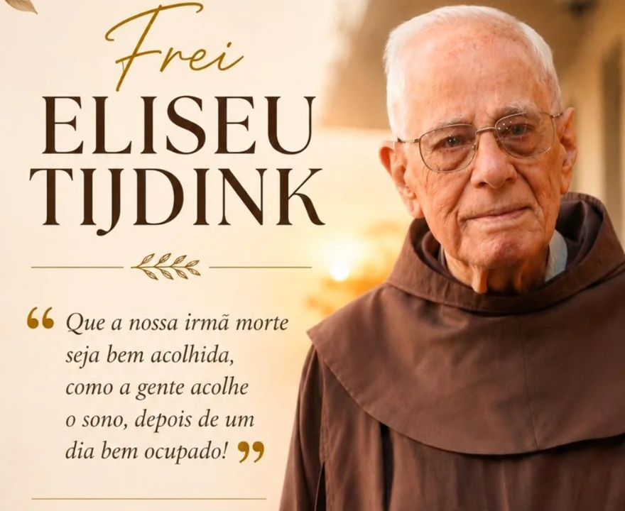 Frei Eliseu Tijdink morre aos 92 anos e deixa legado de fé e serviço ao povo